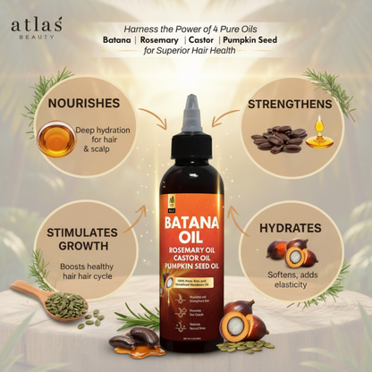Batana Natural Hair Growth Oil (4-in-1 liquid)